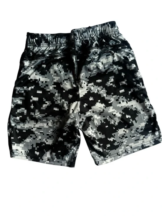 Boys Athletic Shorts Lot Athletic Works & Black & Gray Digital Camo Size 10-12 - Picture 4 of 7